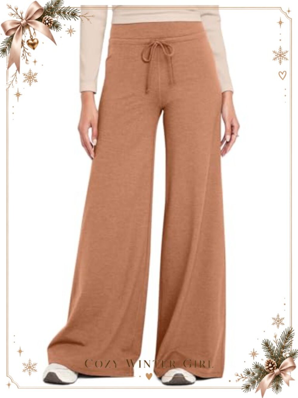 Wide Leg Sweatpants High Waisted Baggy Lounge Travel Yoga Pants Pockets